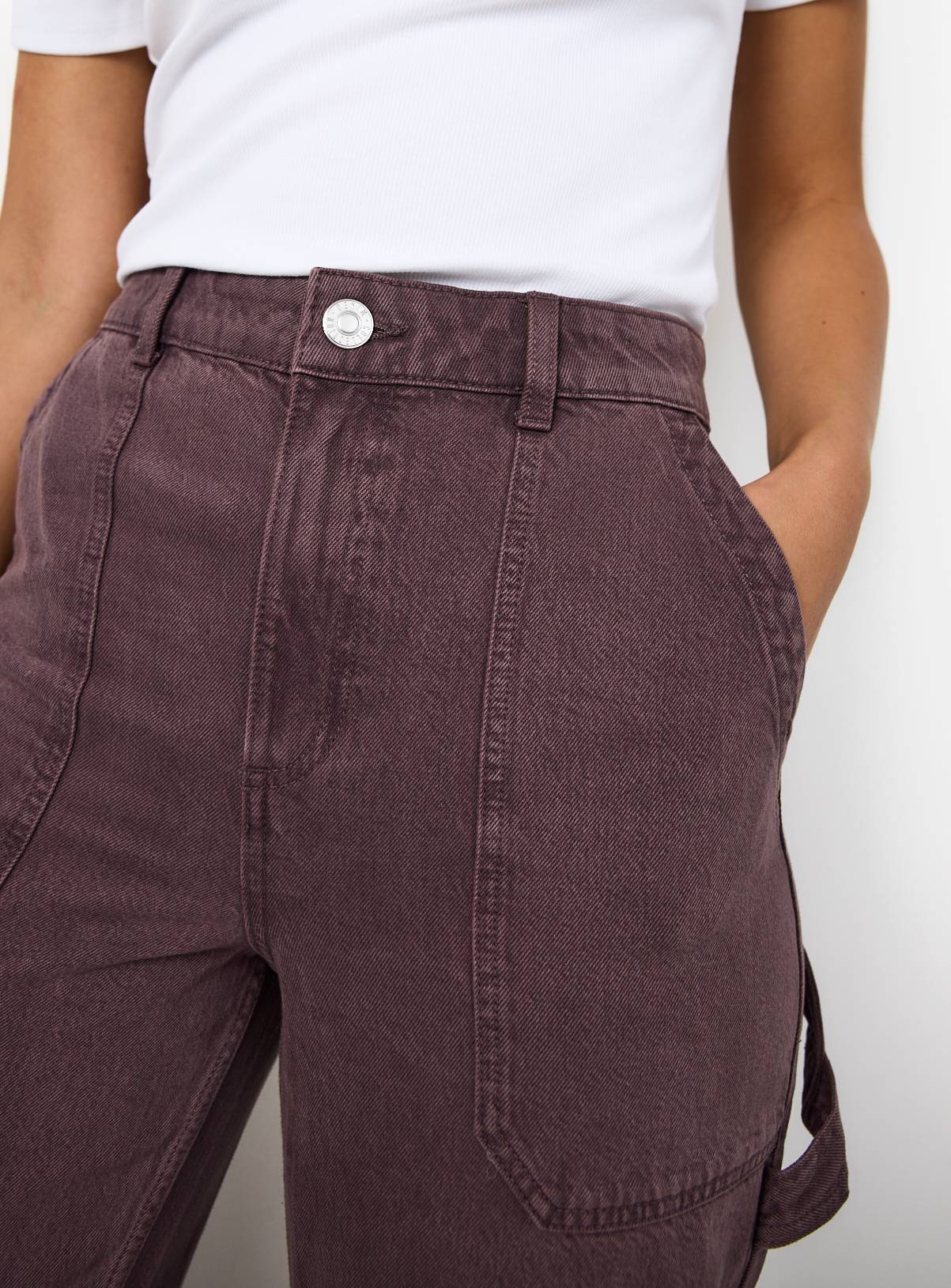Dark Purple Denim Wide Leg Jeans 20L - Image 3